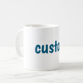 Individuelles Textdesign – Persönliche Stilauspräg Kaffeetasse (Vorderseite Links)