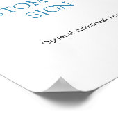 Individuelles Textsymbol für die botanische Lemon  Poster (Ecke)