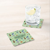 Individuelles Thema Golf Rechteckiger Pappuntersetzer (Vor Ort)