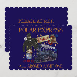 Individuelles Ticket für den Polar Express Einladung