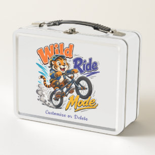 Individuelles Tiger BMX Fahrrad Design Metall Brotdose