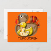 Individuelles Turducken-Design Postkarte (Vorne/Hinten)