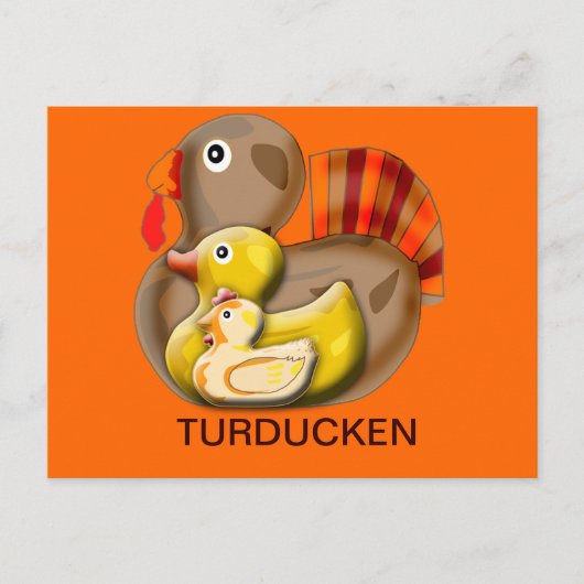 Individuelles Turducken-Design Postkarte (Vorderseite)