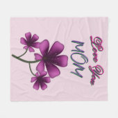 Individuelles und personalisiertes Blumen-Geschenk Fleecedecke (Vorderseite (Horizontal))