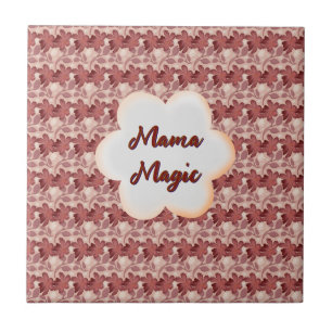 Individuelles und personalisiertes Blumen-Geschenk Fliese