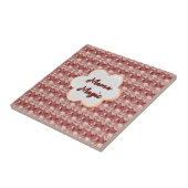 Individuelles und personalisiertes Blumen-Geschenk Fliese (Seite)