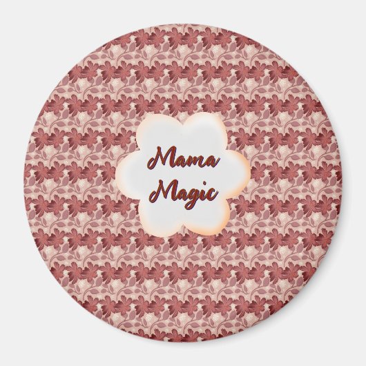 Individuelles und personalisiertes Blumen-Geschenk Magnet (Vorne)