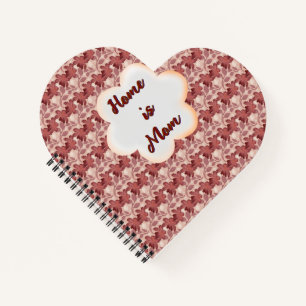 Individuelles und personalisiertes Blumen-Geschenk Notizblock