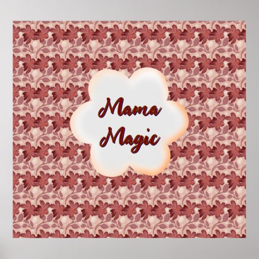 Individuelles und personalisiertes Blumen-Geschenk Poster (Vorne)