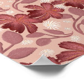 Individuelles und personalisiertes Blumen-Geschenk Poster (Ecke)