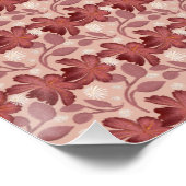 Individuelles und personalisiertes Blumen-Geschenk Poster (Ecke)