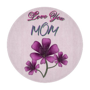 Individuelles und personalisiertes Blumen-Geschenk Schneidebrett
