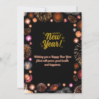 Individuelles und personalisiertes Frohes Neujahrs Feiertagskarte
