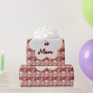 Individuelles und personalisiertes Muttertags-Blum Geschenkpapier