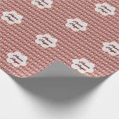 Individuelles und personalisiertes Muttertags-Blum Geschenkpapier (Ecke)