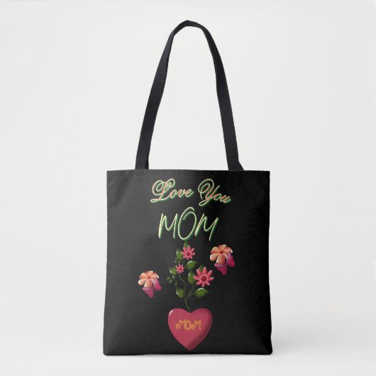Individuelles und personalisiertes Muttertags-Blum Tasche (Vorderseite)