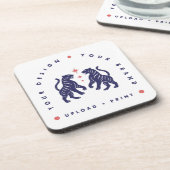 Individuelles Untersetzer-Set | Ihr Design Upload- Getränkeuntersetzer (Linke Seite)