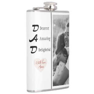 Individuelles Vater Flask Foto   Vatertagsgeschenk Flachmann