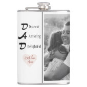 Individuelles Vater Flask Foto | Vatertagsgeschenk Flachmann (Vorderseite)