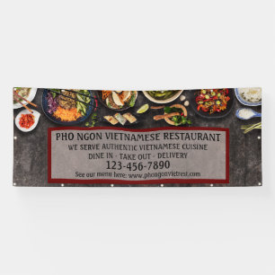 Individuelles vietnamesisches Restaurant großes Wa Banner