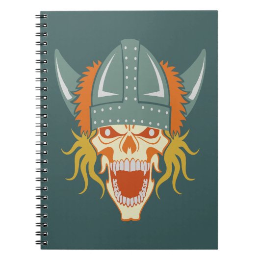 Individuelles VIKING-Skull-Notebook Notizblock (Vorderseite)