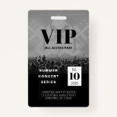 Individuelles VIP All Access Concept Abzeichen Ausweis (Vorderseite)