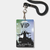 Individuelles VIP All Access Concept Abzeichen Ausweis (Vorderseite mit Lanyard)