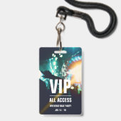 Individuelles VIP All Access Concept Pass Abzeiche Ausweis (Rückseite mit Lanyard)