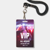 Individuelles VIP All Access Concept Pass Abzeiche Ausweis (Front with Lanyard)