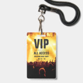 Individuelles VIP All Access Concept Pass Abzeiche Ausweis (Front with Lanyard)