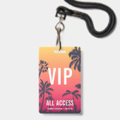 Individuelles VIP All Access Konzert Ausweis (Vorderseite mit Lanyard)