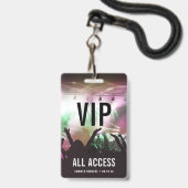 Individuelles VIP All Access Konzert Ausweis (Vorderseite mit Lanyard)