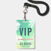 Individuelles VIP All Access Konzert Ausweis (Vorderseite mit Lanyard)
