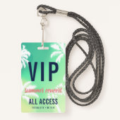 Individuelles VIP All Access Konzert Ausweis (Vorderseite mit Schlüsselband)