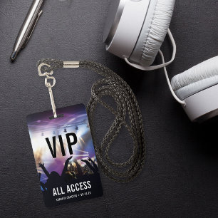 Individuelles VIP All Access Konzert Ausweis