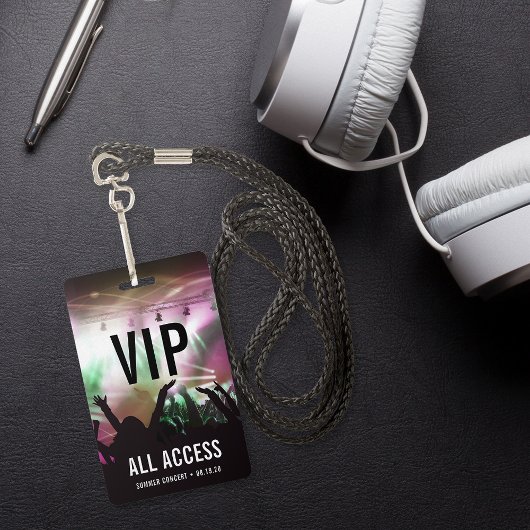 Individuelles VIP All Access Konzert Ausweis