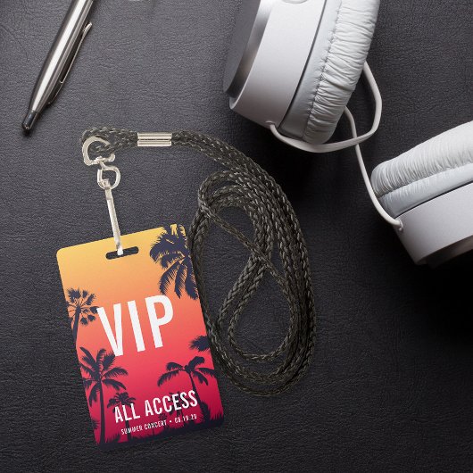 Individuelles VIP All Access Konzert Ausweis