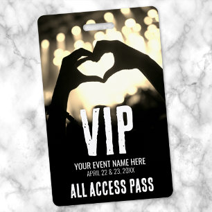Individuelles VIP All Access Konzert Ausweis