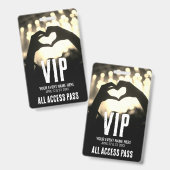Individuelles VIP All Access Konzert Ausweis (Vorder- & Rückseite)