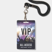 Individuelles VIP All Access Konzert Ausweis (Vorderseite mit Schlüsselband)
