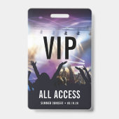 Individuelles VIP All Access Konzert Ausweis (Vorderseite)