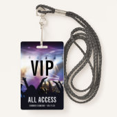 Individuelles VIP All Access Konzert Ausweis (Vorderseite mit Schlüsselband)