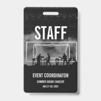 Individuelles VIP All Access Pass Konzert Abzeiche