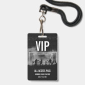 Individuelles VIP All Access Pass Konzert Abzeiche Ausweis (Front with Lanyard)