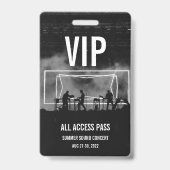 Individuelles VIP All Access Pass Konzert Abzeiche Ausweis (Back)