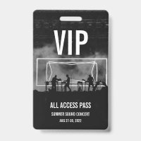Individuelles VIP All Access Pass Konzert Abzeiche