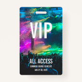 Individuelles VIP All Access Pass Konzert Abzeiche Ausweis (Rückseite)