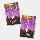 Individuelles VIP All Access Pass Konzert Ausweis (Vorder- & Rückseite)