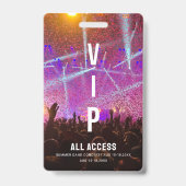 Individuelles VIP All Access Pass Konzert Ausweis (Rückseite)