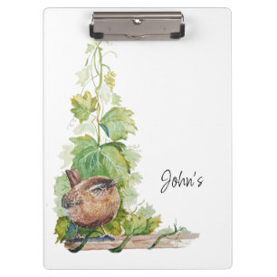 Individuelles Vogelbeobachtungsjournal für Vogelbe Klemmbrett